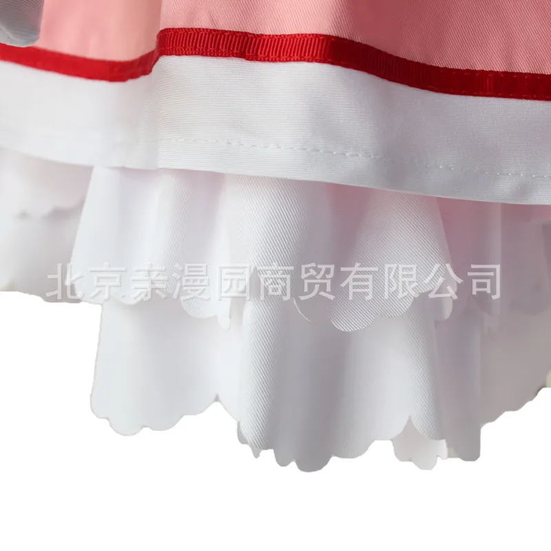 Cardcaptor Sakura: прозрачная карта Сакура КИНОМОТО розовое платье косплей костюм на заказ для рождественских женщин платье парик