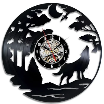 

Creative 3D Wall Clock Vinyl Record Clock 12 inch Silent Non Ticking for Living Room Home Decoration
