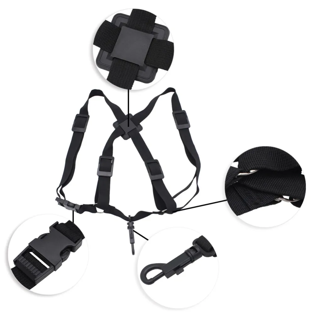 Durable Adjustable Sax Saxophone Harness Chest Shoulder Strap for Alto