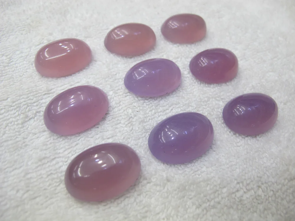 

High Quality Natural Purple Carnelian Agate 13x18mm Oval Cabochon Natural Gem Stone Jewelry Ring Cabochon 20pcs/lot