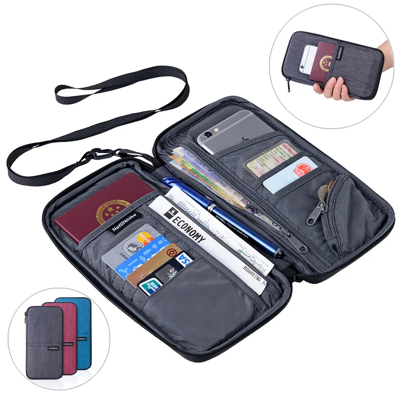 Naturehike Family Passport Holder Wallet with Zipper, Waterproof