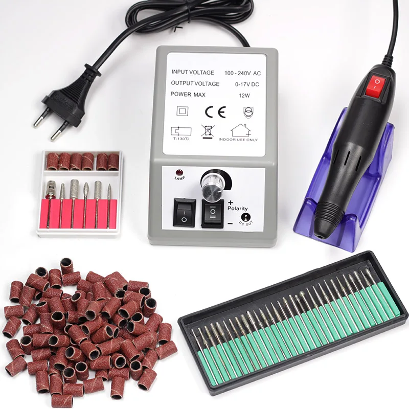 

20000RPM Electric Nail Drill Machine Electric Manicure Machine Drills Accessory Pedicure kit Nail Drill File Bit Nail tools