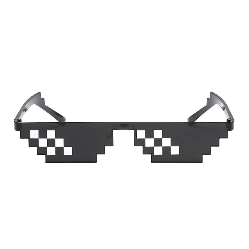 Очки 8 бит MLG Pixelated Солнцезащитные очки женские брендовые Thug Life очки для вечеринки винтажные женские очки