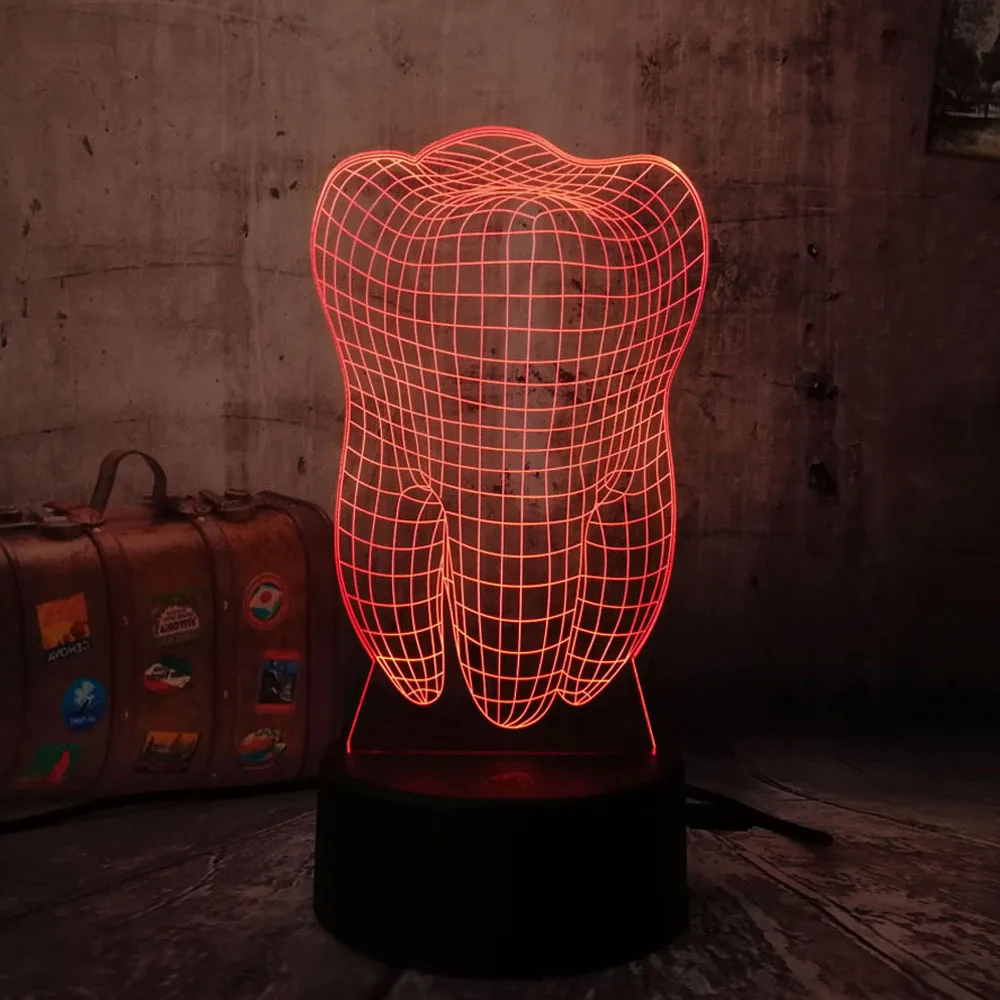 New 3D Tooth Teeth LED Night Light Colorful Kids Baby Bedroom Atmosphere Touch Table Cool Lamp Children's Day Christmas Gift New 3D Tooth Teeth LED Night Light Colorful Kids Baby Bedroom Atmosphere Touch Table Cool Lamp Children's Day Christmas Gift