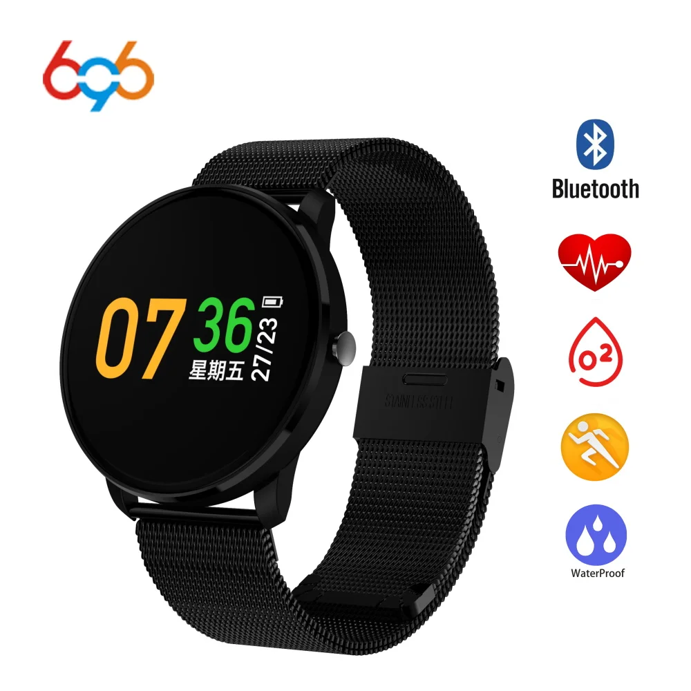 696 CF007 Smart Watch Waterproof IP67 Heart Rate Monitor Blood Pressure Measure Band Wristband for Android iOS | Электроника