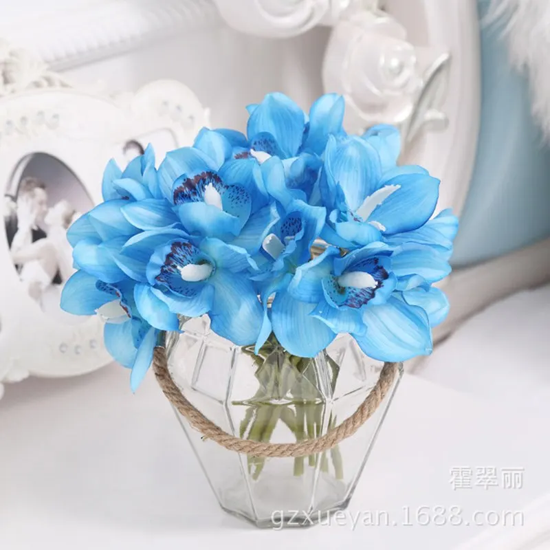 6 رؤساء ريال اللمس Cymbidium قصيرة اطلاق النار الجدول الديكور زهرة أوركيد صناعية DIY الزفاف العروس اليد الزهور ديكور المنزل 6 رؤساء ريال اللمس Cymbidium قصيرة اطلاق النار الجدول الديكور زهرة أوركيد صناعية DIY الزفاف العروس اليد الزهور ديكور المنزل