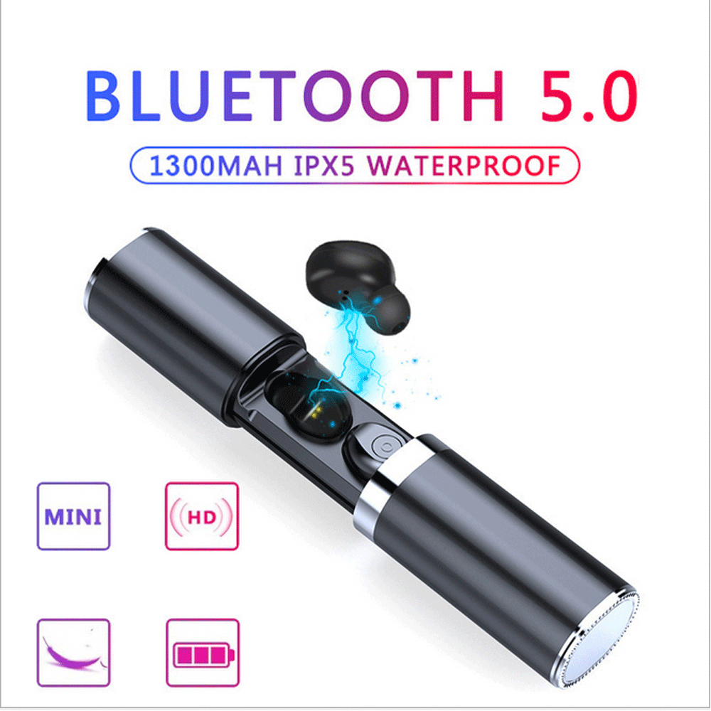 Bluetooth 5,0 гарнитура TWS беспроводные наушники Близнецы наушники 5D стерео кнопка управления IPX5 водонепроницаемые наушники