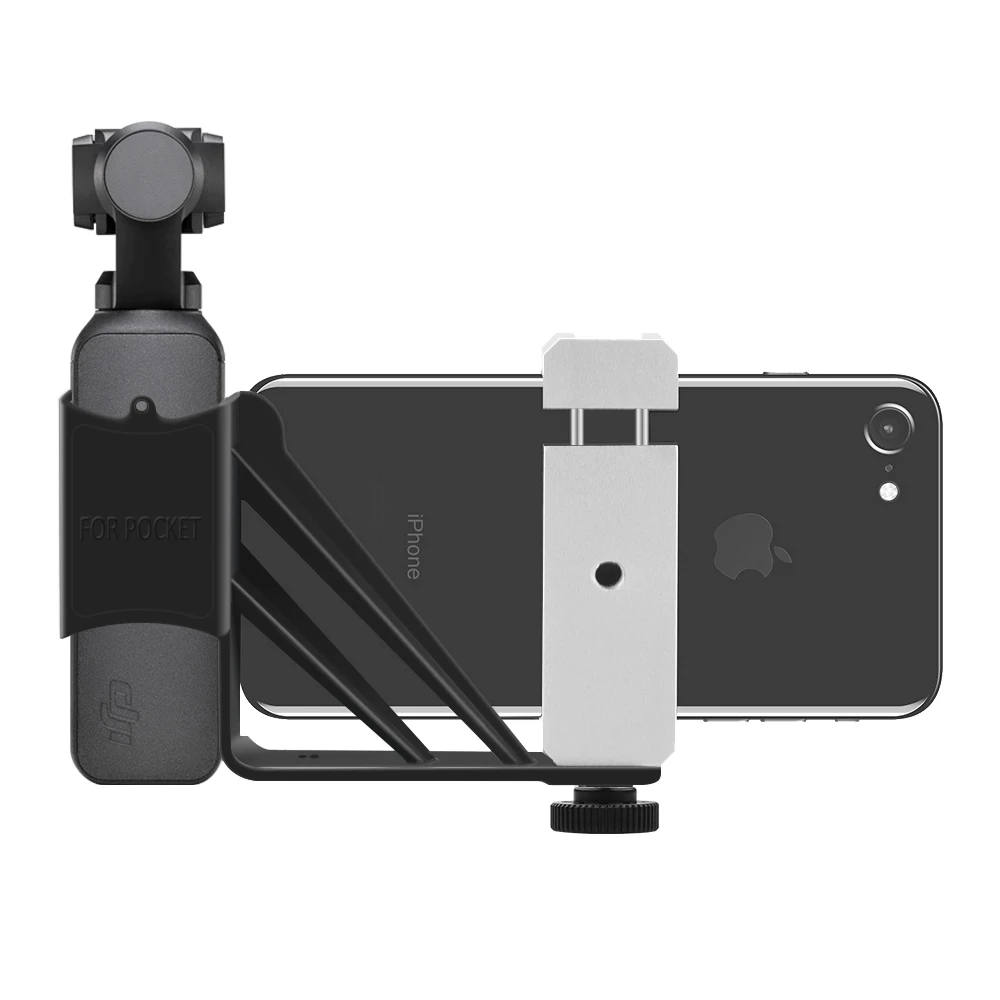 Крепление для селфи металлический штатив складной держатель для телефона Зажим-адаптер для DJI Osmo Карманный карданный камеры аксессуары