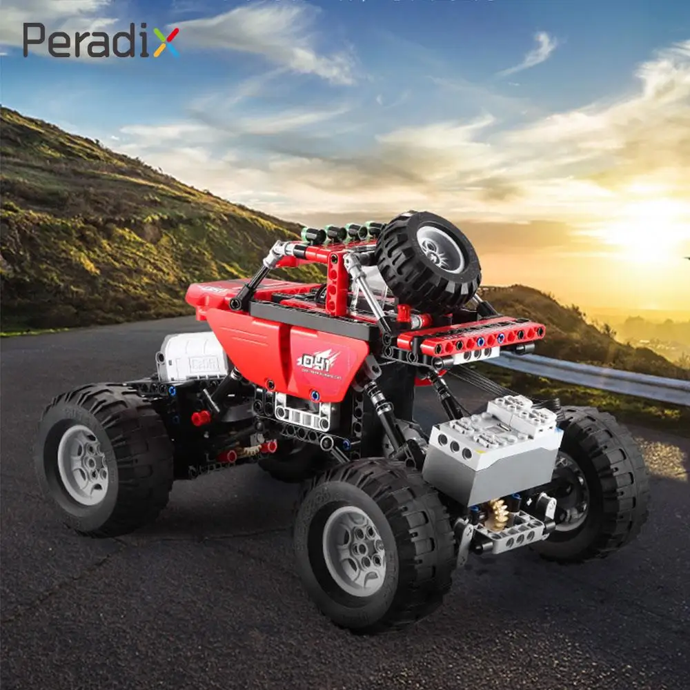 

Gift Building Blocks Vehicles Assembled Vehicles Premium Fun Blocks RC Car Plastic 489pcs Assembled Vehicles Building Blocks