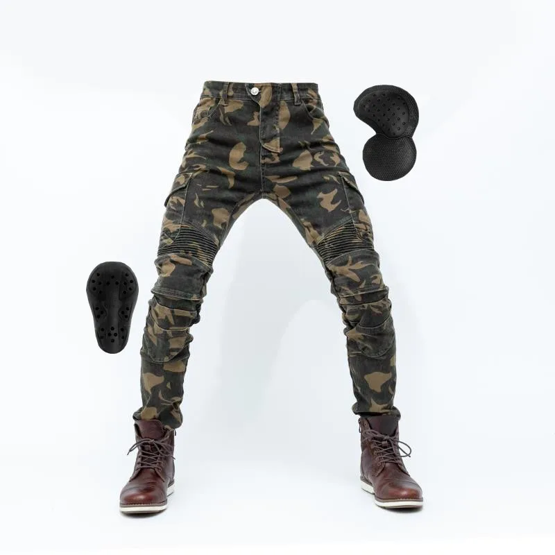 

2019 komine motorcycle camouflage jeans anti-fall pants racing riding pants for Autumn and winter with better protection gear