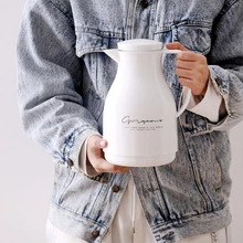 Скандинавский Простой ветер небольшой свежий чайник-термос стеклянный вкладыш бытовой термос Открытый походный термос бутылка 900 мл