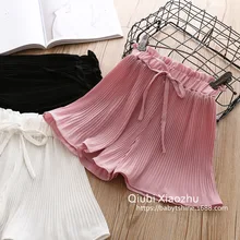 Шифон Шорты Девушка Лето штаны для девочек милый кружевной бант Детские штаны для девочек повседневные rbaby Одежда для девочек детская одежда fille