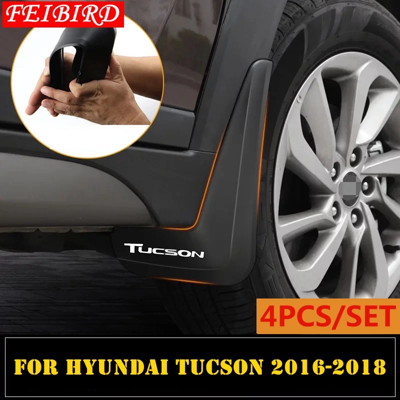 Для hyundai Tucson спереди и сзади брызговик Крылья Всплеск закрылки крышка комплект отделкой 4 шт