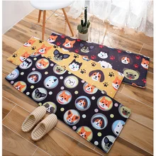 40x60 см/50x80 см/45x120 см/60x90 см мультфильм собака плюшевый коврик ковер входной коврик Ванная комната коврик для гостиной Коврик Противоскользящий коврик для домашних животных