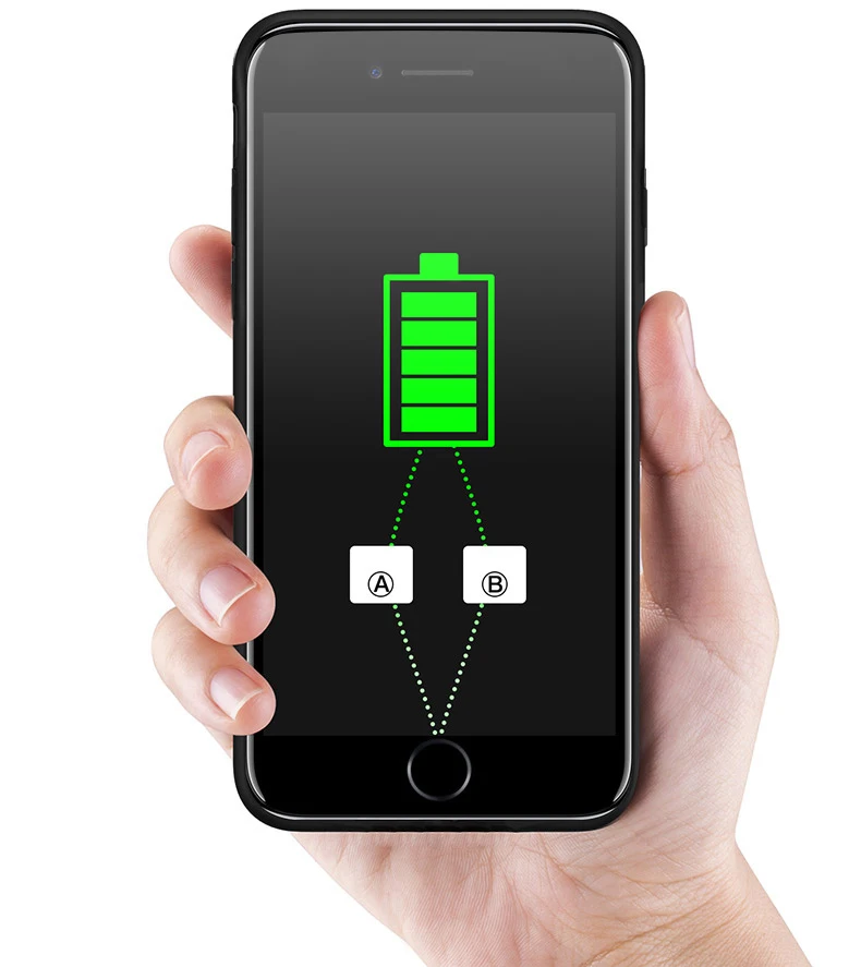 5000/7000 мА/ч, Батарея чехол для iphone 6 6s 7 8 Мощность банк заряда чехол для iphone 6 6s 7 8 плюс Батарея Зарядное устройство Чехол