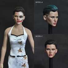Collectible 1/6 Scale Female Head Sculpt Neutral Handsome Extreme Agent Ruby Rose Head Carved Model for 12'' Action Figure Collectible 1/6 Scale Female Head Sculpt Neutral Handsome Extreme Agent Ruby Rose Head Carved Model for 12'' Action Figure