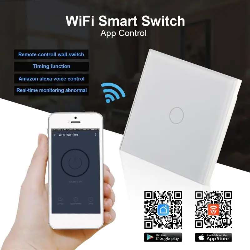 UK Standard Interruptor Touch Switch Remote Control WiFi