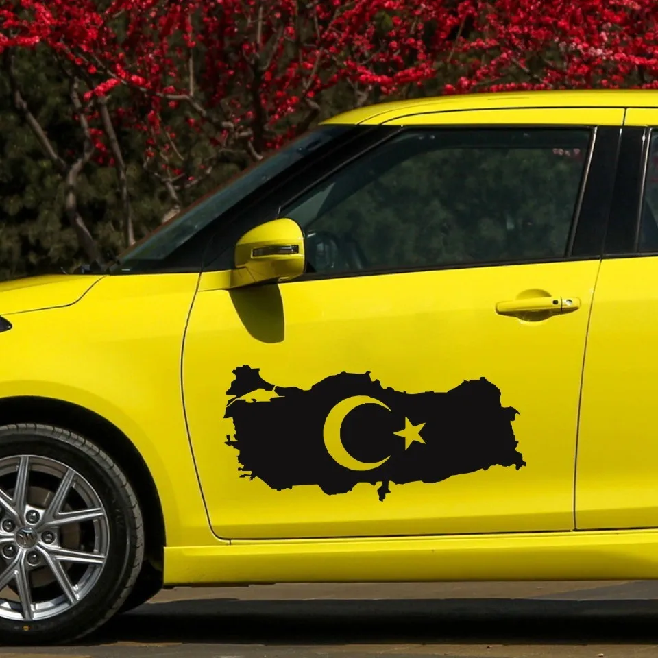 Cunymagos Turkey Map Country Flag Fashion Stickers Decals Vinyl Decor Car Styling Fashion Car Decoration Stickers 18.2cm8 (6)
