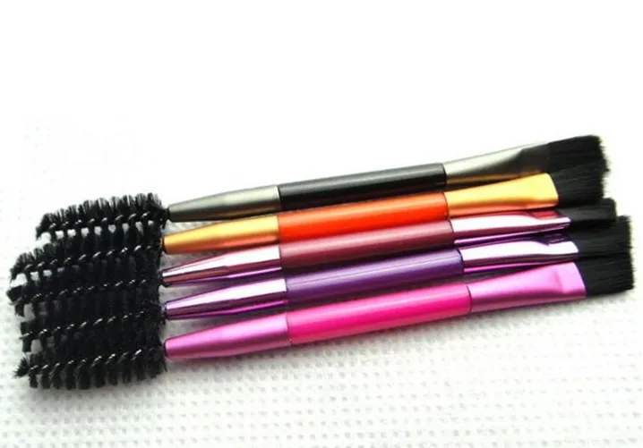 

Random color Double Ended Eye Makeup Brush Eyebrow Eyelash Brushes Eye Mascara Cosmetic Eyebrow Brush Comb Tools