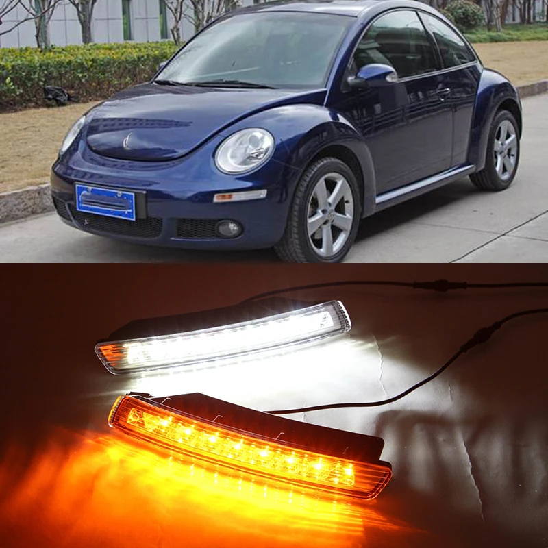 Автомобильная проблесковая DRL Для VW Beetle 2006 2007 2008 2009 2010 светодиодный Габаритные