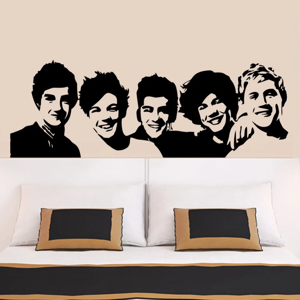 One Direction Wall Sticker 1d Poster Girls Bedroom Living Home