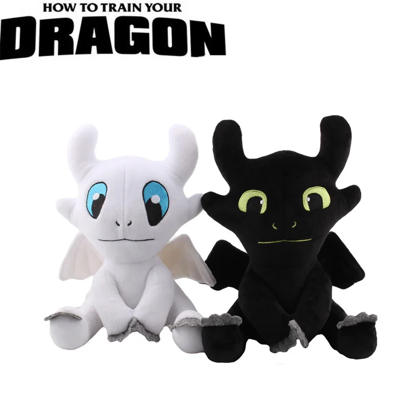

How to Train Your Dragon 3 Plush Toy Light Fury Plush Doll White Dragon Stuffed Doll Christmas Gift 25cm