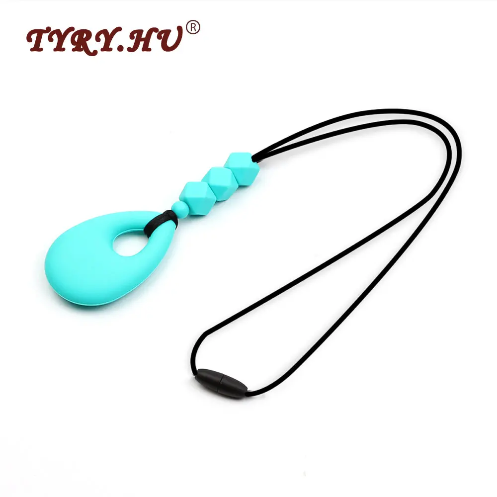 

TYRY.HU Baby Teether Silicone Beads For Necklace Pacifier Clips Pacifier Chain Baby Nursing Training Teeth Baby Jewelry Teethers