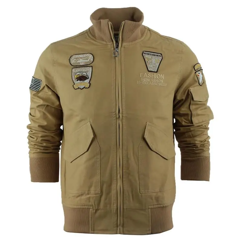 

A generation of large size men's spring and autumn cotton washed jacket air force No. 1 army fan jacket MA1 flight suit 3 colors