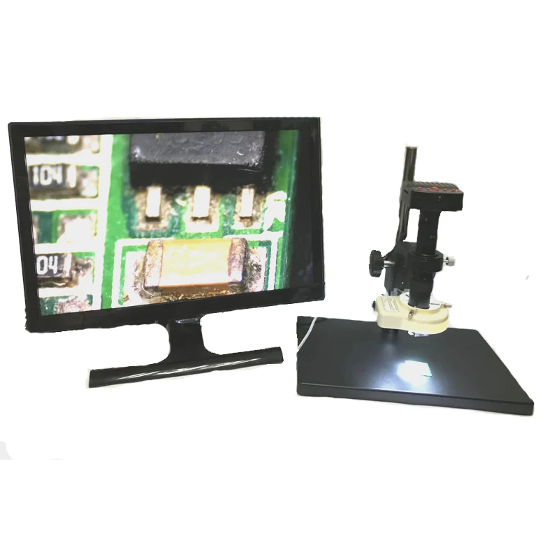 Цифровой промышленный микроскоп 16MP HDMI USB увеличительная камера + 3D Регулируемый