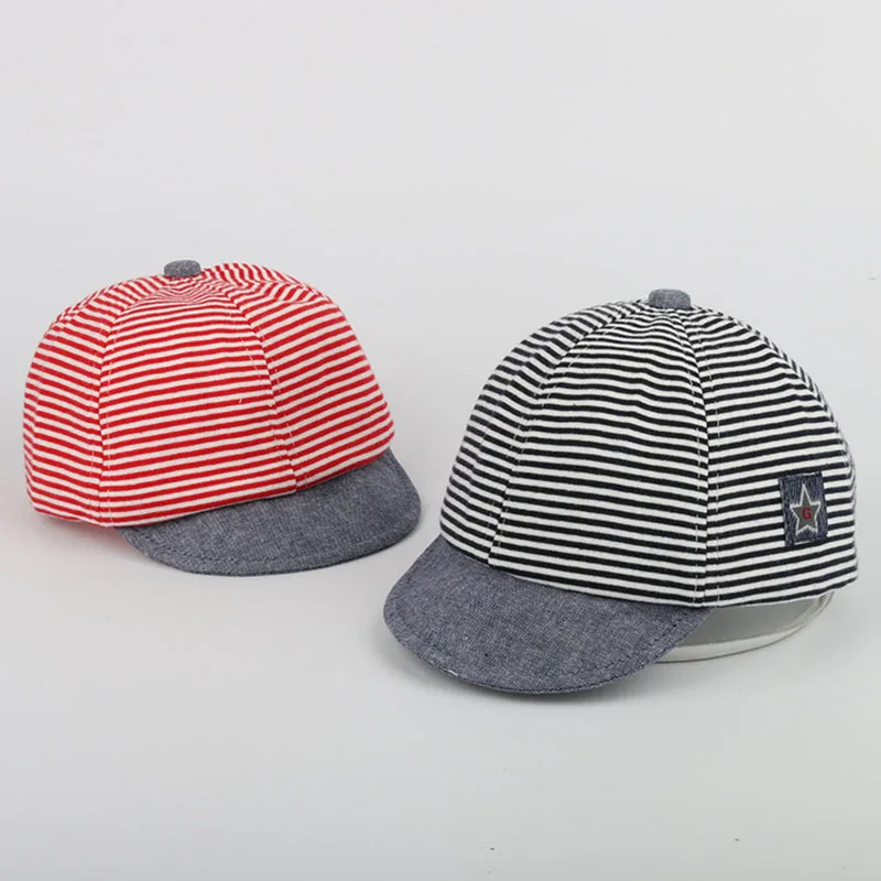 

1PC Kids Baseball Cap Young Girl Hat Kids Summer Winter Hat Newborn Accessories Korean Winter Hats Striped Cap Newborn Accessori