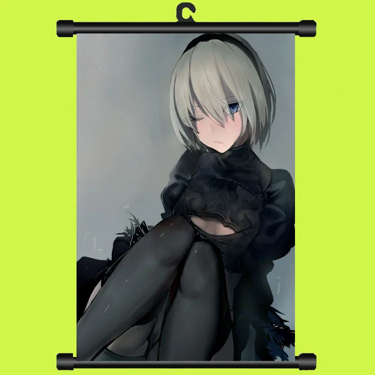 Плакаты из игры NieR : Automata Toys HD картины прокруток Настенная картина пластиковая