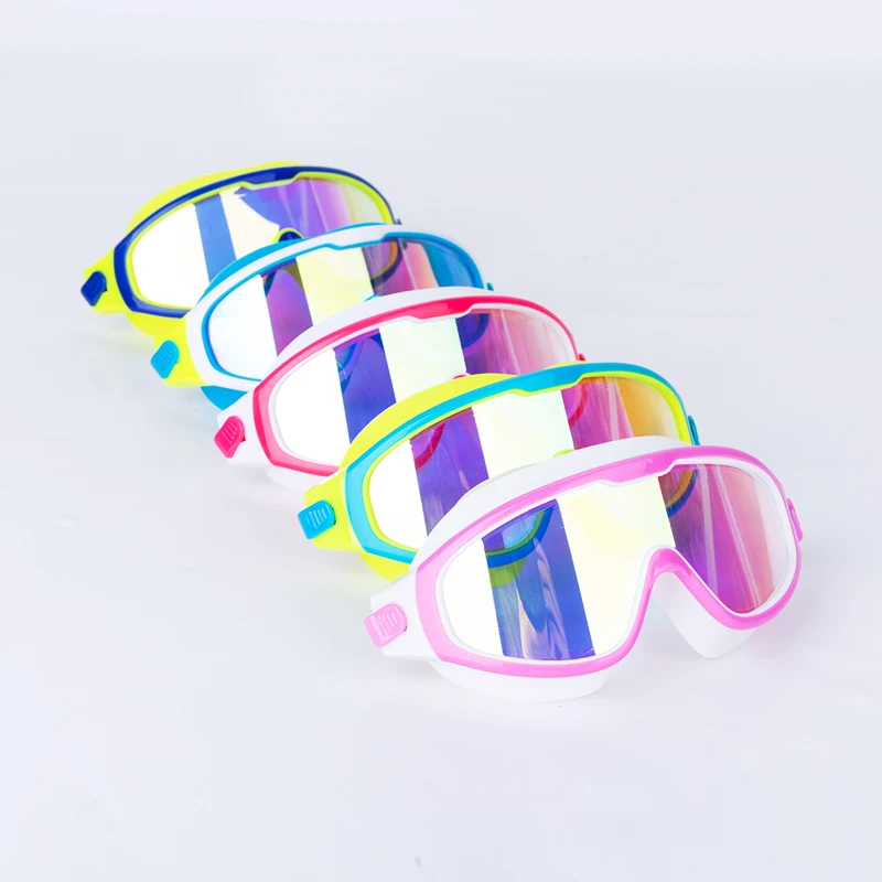 Противотуманные очки для плавания, детские силиконовые очки для плавания, очки для мальчиков, водонепроницаемые очки для дайвинга, очки для плавания с затычками для ушей