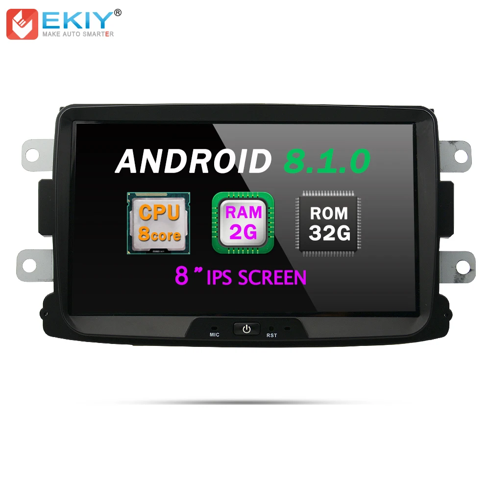 

EKIY 8'' Android 8.1 Octa Core Car Multimedia Player for RENAULT DUSTER ZEN LOGANII KAPTUR LADA XRAY GPS Navi Stereo Radio WiFi