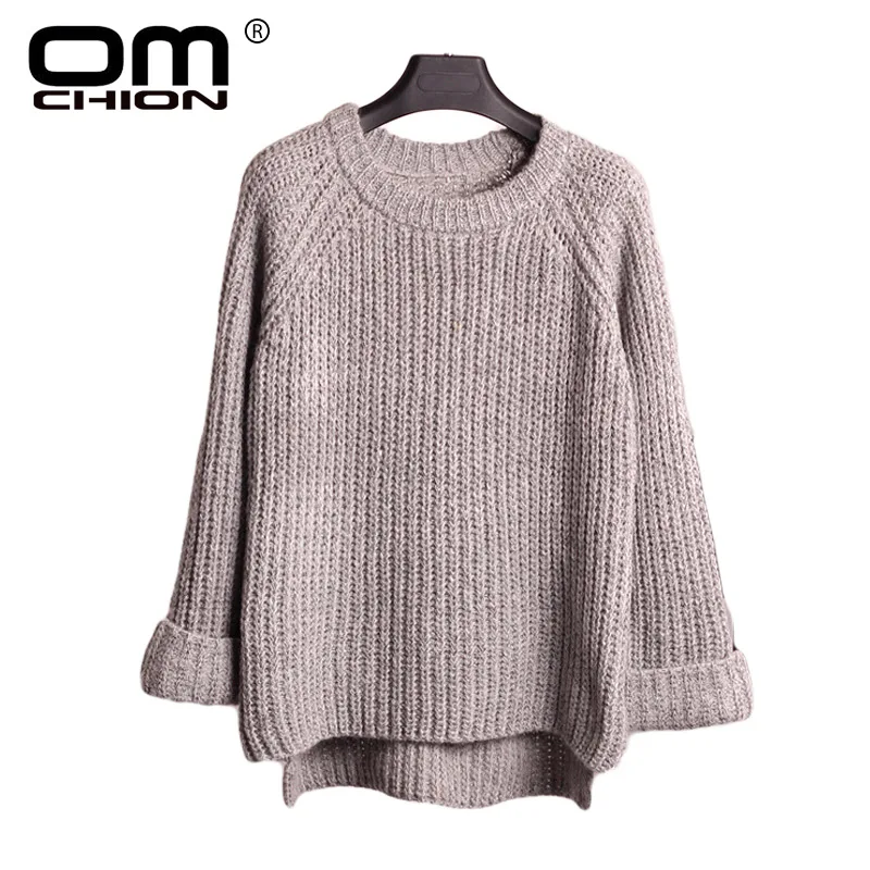 OMCHION New 2017 Fashion Autumn Winter Women Sweaters And Pullovers Loose Knitting Sweater Casual Patchwork Pullover Tops Bsw107 OMCHION New 2017 Fashion Autumn Winter Women Sweaters And Pullovers Loose Knitting Sweater Casual Patchwork Pullover Tops Bsw107
