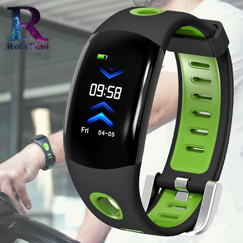 

RollsTimi Men's Sport Smart Watches Heart Rate Monitor Waterproof Smart Wristband Women Fitness Tracker Smartwatch IOS Android
