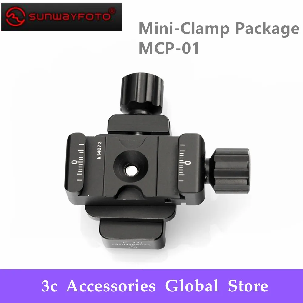Мини-зажим SUNWAYFOTO посылка быстросъемный зажим для штатива пластина DSLR Tripode