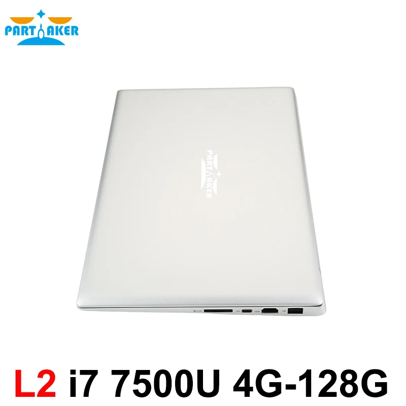 Partaker L2 Windows 10 Laptop Computer Notebook PC 13.3 Inch Core I7 7500U 8G Ram 256G SSD Backlit Keyboard 1920*1080 Ultrabook