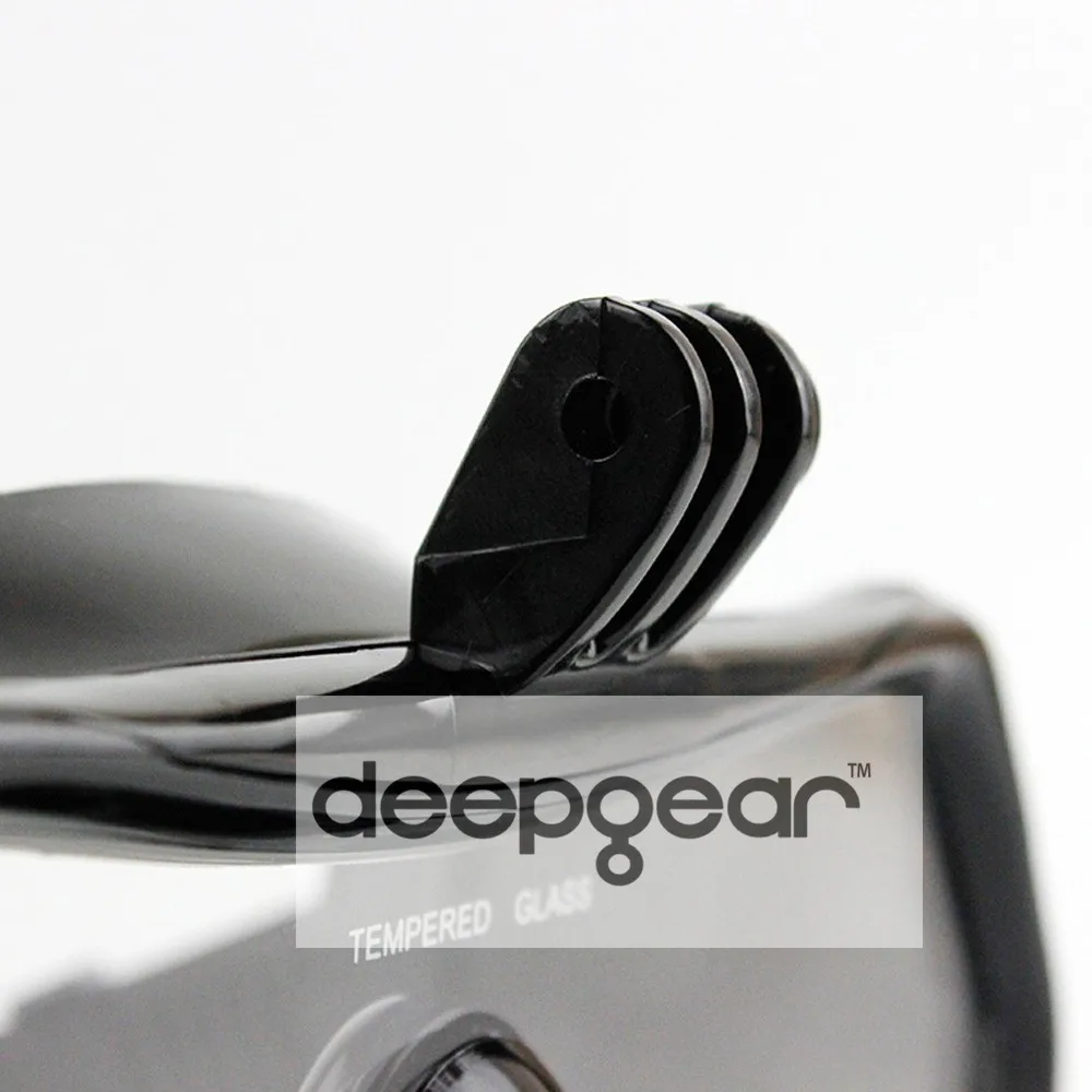 Deepgear, оптическая маска для подводного плавания с одним окном, камера, трубка, маска, несъемное крепление для камеры, маска для Gopro Hero, экшн-маска для дайвинга