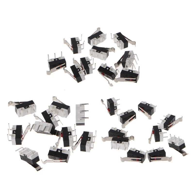 

1 Set 10Pcs Mechanical Limit Switch Endstop Micro Switch for 3D Pinter Delta Kossel 3D Printer Part