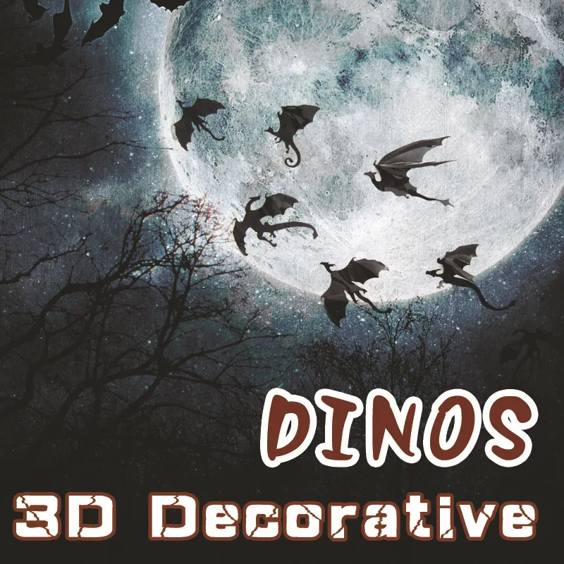 هالوين تحلق التنين الرعب 3D ملصقات الحائط مجموعة واحدة ومختلفة 7 قطعة نمط المنزل الديكور ملصقات الهدايا للأطفال هالوين تحلق التنين الرعب 3D ملصقات الحائط مجموعة واحدة ومختلفة 7 قطعة نمط المنزل الديكور ملصقات الهدايا للأطفال