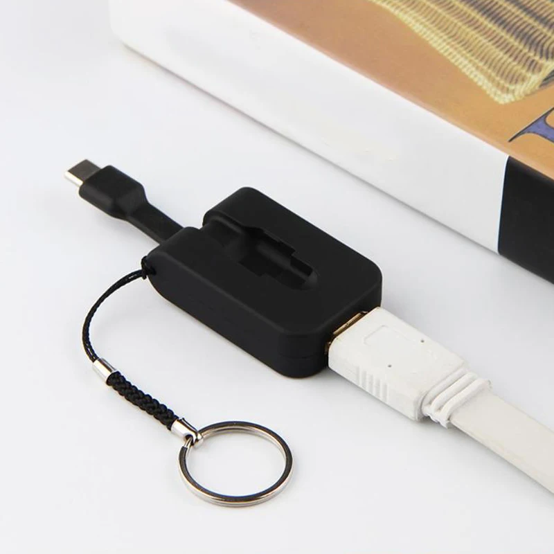 Горячая-мини складной портативный тип-c Usb 3,1 Мужской к Hdmi 4K Женский адаптер конвертер разъем с брелоком для мобильного телефона не