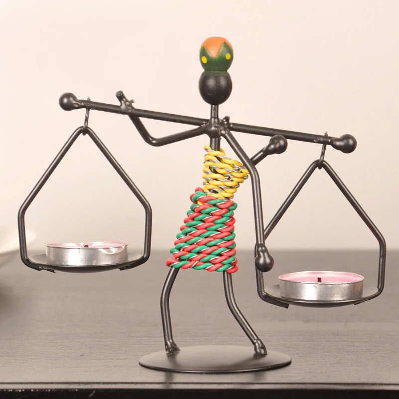 

Creative iron art Candle Holder European Candlestick Tea Candle Holder Home Candlelight Dinner Cafe Decor