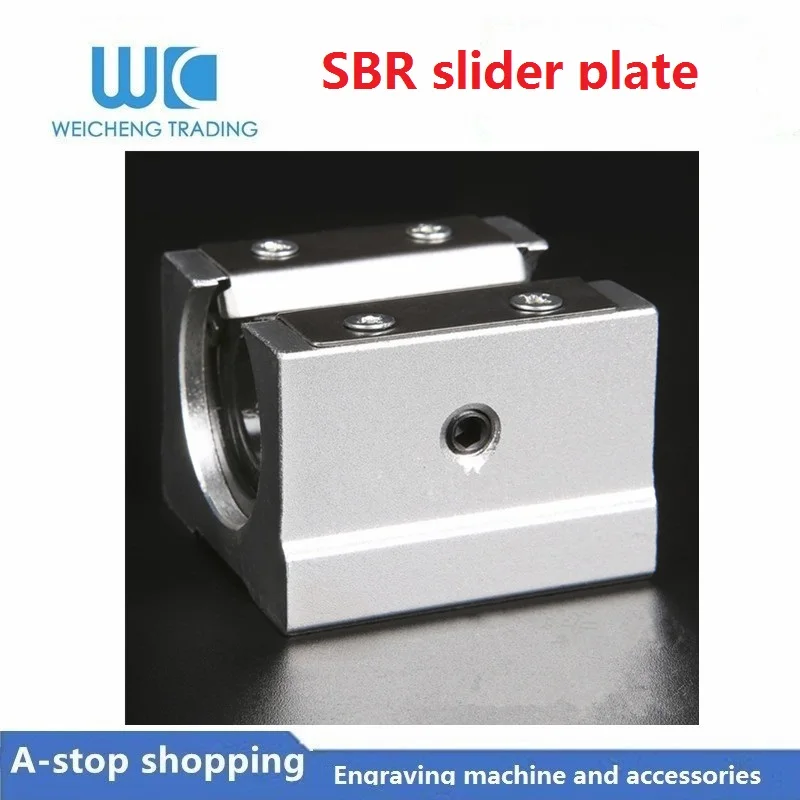 

1pcs SBR25UU aluminum block 25mm Linear motion ball bearing slide block match use SBR25 25mm linear guide rail