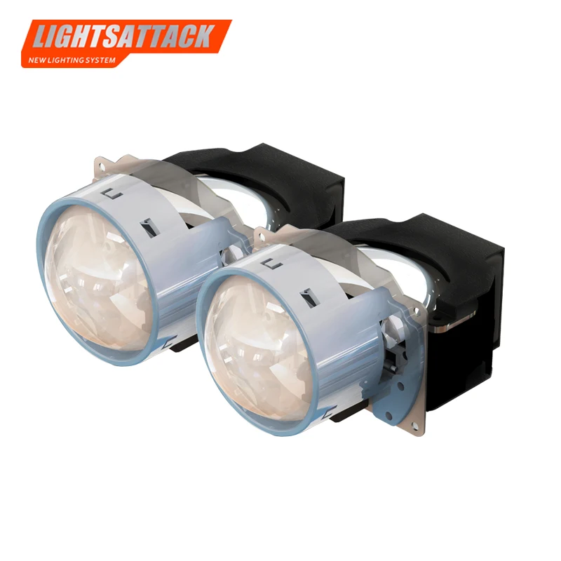LIGHTSATTACK 3 inch 36W 5000K Bi LED Lens Headlight Auto Projector H4 H7 9006 LED Light Retrofit Kits Car Motorcycle Headlight LIGHTSATTACK 3 inch 36W 5000K Bi LED Lens Headlight Auto Projector H4 H7 9006 LED Light Retrofit Kits Car Motorcycle Headlight
