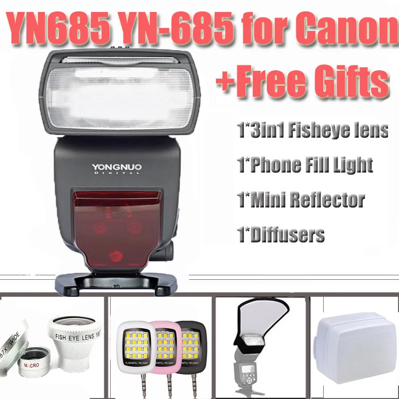   YONGNUO YN685 YN-685  TTL Speedlite Speedlite HSS  Canon +    /  