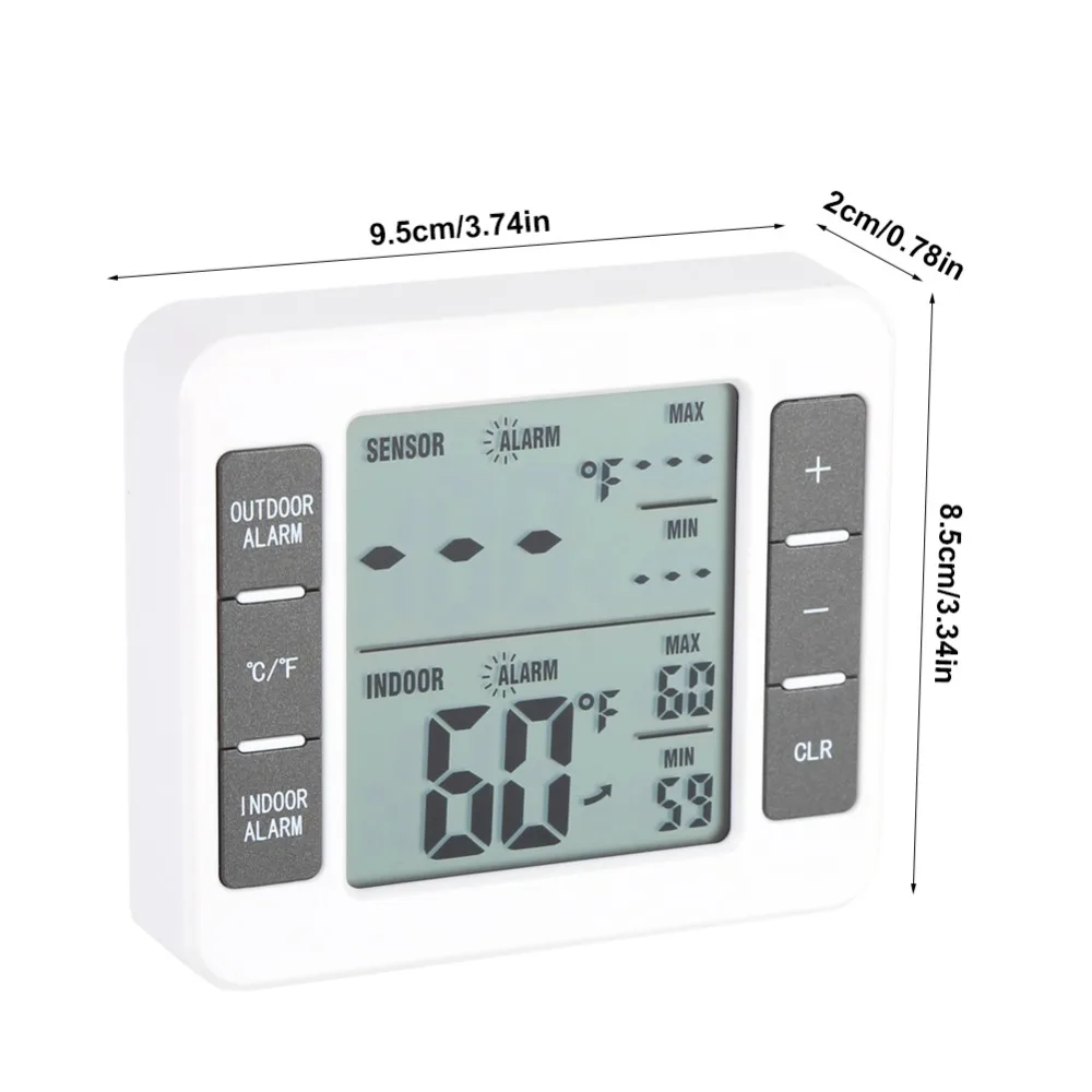 Беспроводной цифровой звуковой холодильник с сигнализацией термометр измеритель температуры с датчиком мин/дисплей