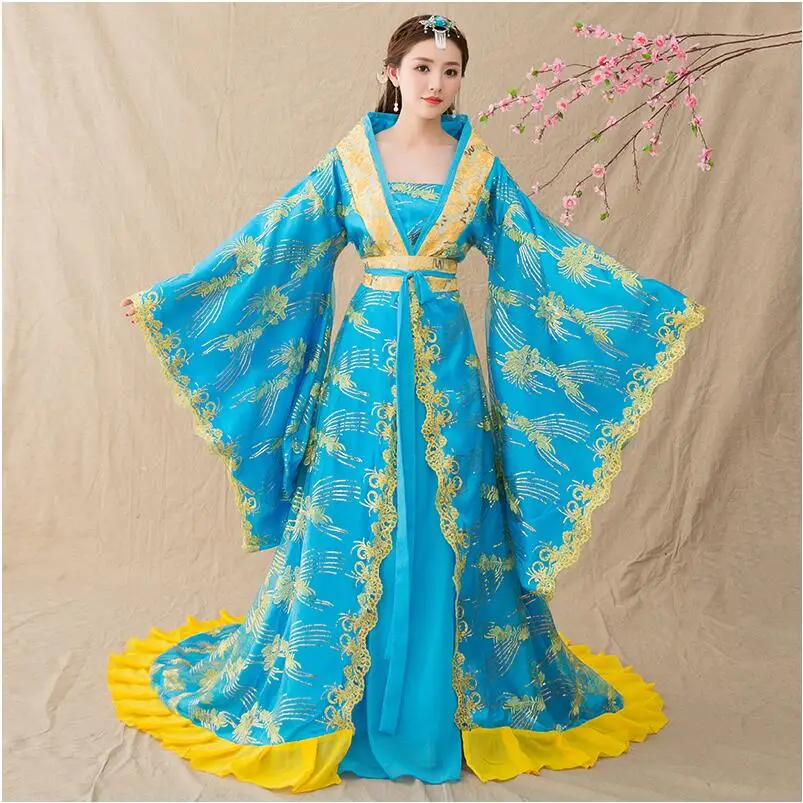 Women Cosplay fairy costume Hanfu clothing Chinese Traditional ancient dress dance stage wear Princess Costume Feminino Dress Women Cosplay fairy costume Hanfu clothing Chinese Traditional ancient dress dance stage wear Princess Costume Feminino Dress
