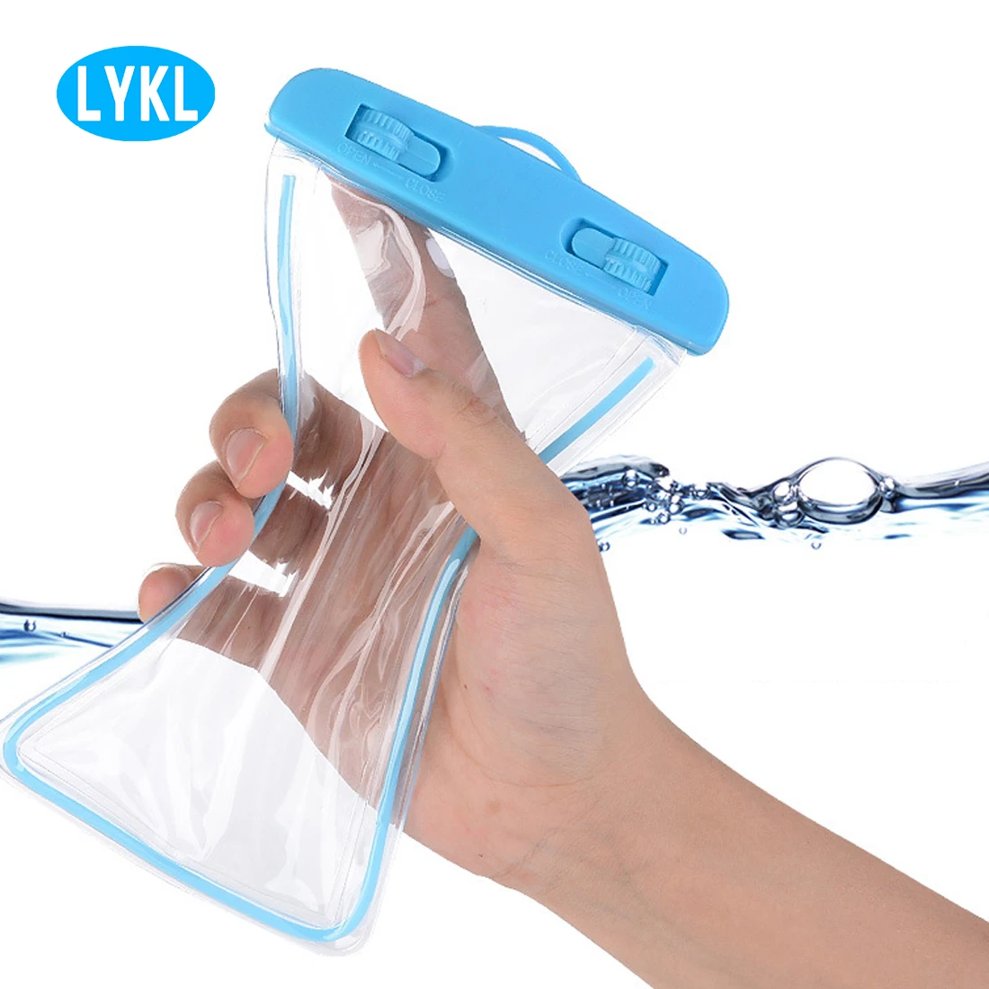 

LYKL Waterproof bag with underwater light bag mobile phone case swim bag for all common models 3.5 inches-6 inches