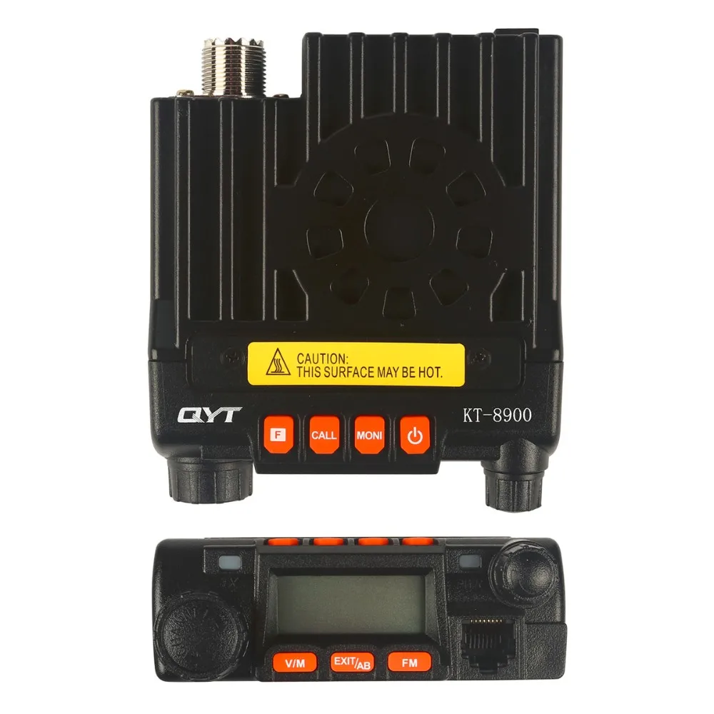 QYT KT8900 мини приемопередатчик для транспортного средства CTCSS/DCS/5 тон/DTMF 136-174/400-480 МГц VHF 25 Вт UHF 20 Вт двухдиапазонный автомобильный мобильный радиоприемник gt-890