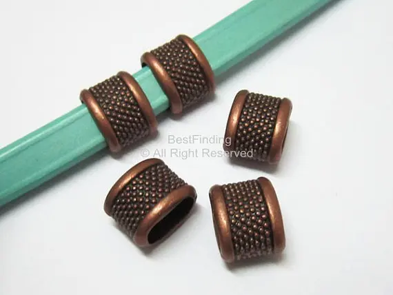 

Licorice large dots sliders Antique copper Aka spacer licorice findings